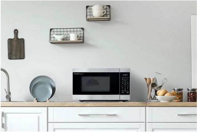 Sharp® 0.9 Cu. Ft. Stainless Steel Countertop Microwave-5