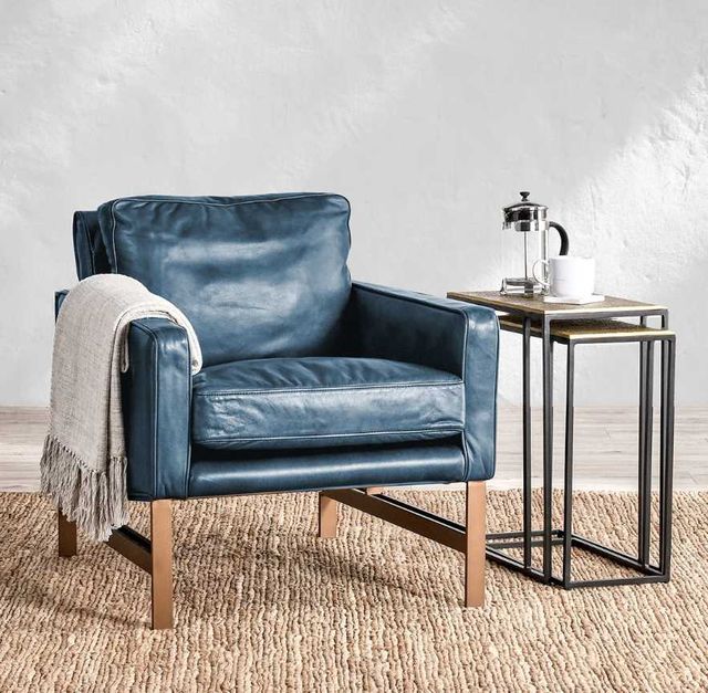 Classic Home Chazzie Ocean Blue Accent Chair-1