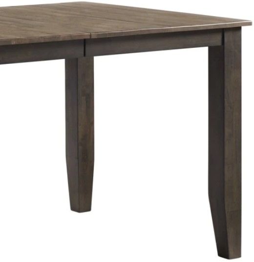 Intercon Beacon Walnut Counter Dining Table with Charcoal Base-2