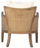 Dovetail Furniture Lily Natural/Off White Occasional Chair-4