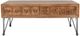 Jofran Inc. American Vintage Brown Coffee Table with Gray Base-2