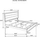 Coaster® Valen 4-Piece Light Taupe California King Panel Bedroom Set-2