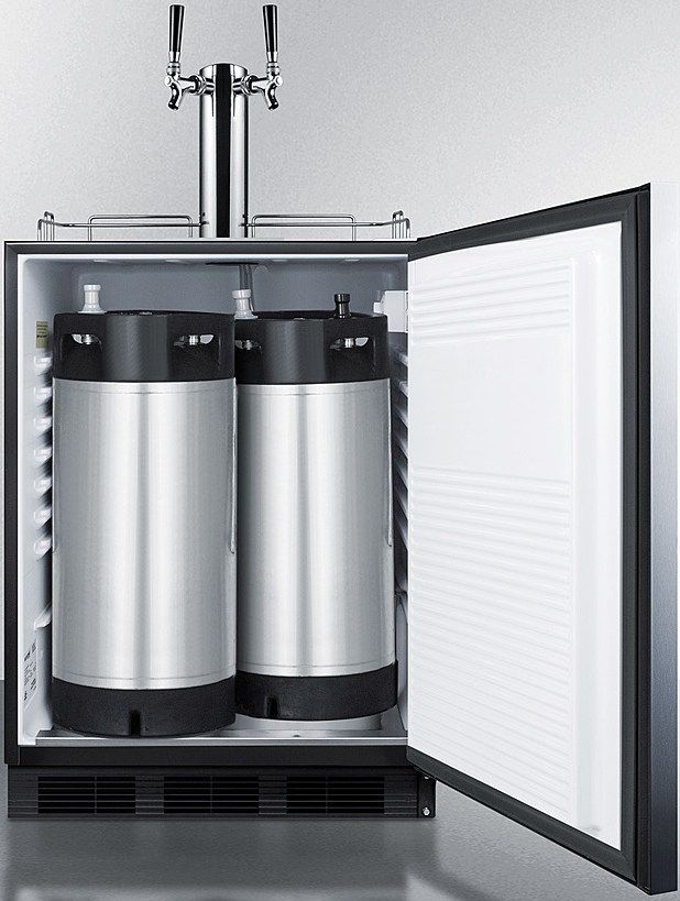 Summit® Commercial 5.5 Cu. Ft. Stainless Steel Beer Cooler/Kegerator-3