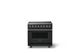 Viking® 5 Series 36" Antique Bronze Pro Style Induction Range with Polished Chrome Trim-0
