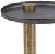 Dovetail Furniture Yara Black Large End Table with Black/Gold Base-4