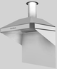 Vent-A-Hood® A Series 42" White Retro Style Wall Mounted Range Hood-4