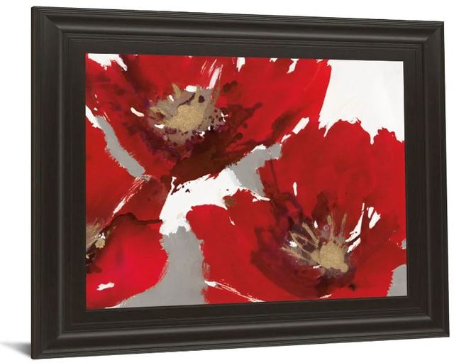 Classy Art Poppy Forest II by N. Barnes Framed Print Wall Art-1