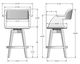 Amisco Customizable Joshua Swivel Counter Stool-1