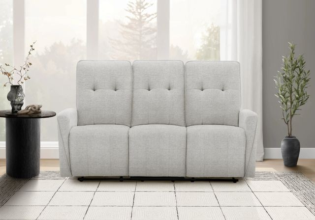 Monarch Specialties Inc. Light Grey 70" Small Power Reclining Sofa with USB Ports-1