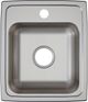 Elkay Lustertone® Classic Lustrous Satin 15" x 17-1/2" x 5-1/2" 1-Hole Single Bowl Drop-In ADA Sink-1