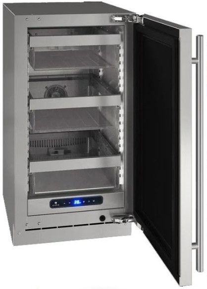 U-Line® 5 Class Stainless Steel 18" Panel Ready Undercounter Refrigerator-1