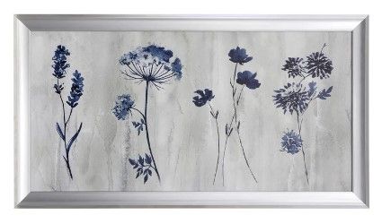 Stylecraft Indigo Row Blue/Gray/Silver Wall Art-0