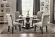 Furniture of America® 2-Piece Alfred Antique Black/Light Gray Side Chair Set-1