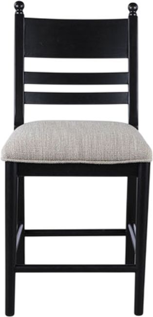 Signature Design by Ashley® Chadworth Black Upholstered Bar Stool-2