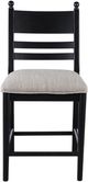 Signature Design by Ashley® Chadworth Black Upholstered Bar Stool-2