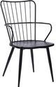 Armen Living Parisa Black Side Chair-0
