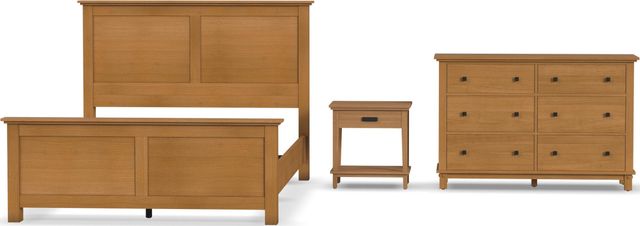 homestyles® Oak Park 3-Piece Brown Queen Panel Bed Set-0
