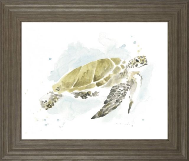 Classy Living June Erica Vess Watercolor Sea Turtle Study I Wall Art-0