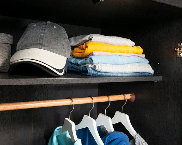Sauder® HomePlus Raven Oak® Wardrobe Armoire Cabinet-1