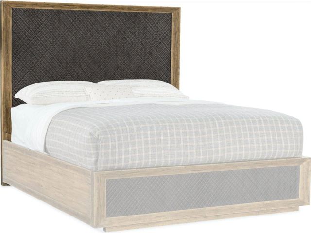 Hooker® Furniture Big Sky Furrowed Bark/Vintage Natural Queen Panel Bed-3