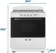 Element® 30" White Freestanding Gas Range-2