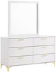 Coaster® Kendall White Dresser and Mirror-0