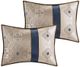 Olliix by Madison Park Essentials 24 Pieces Navy King Delaney Room in a Bag Set-5