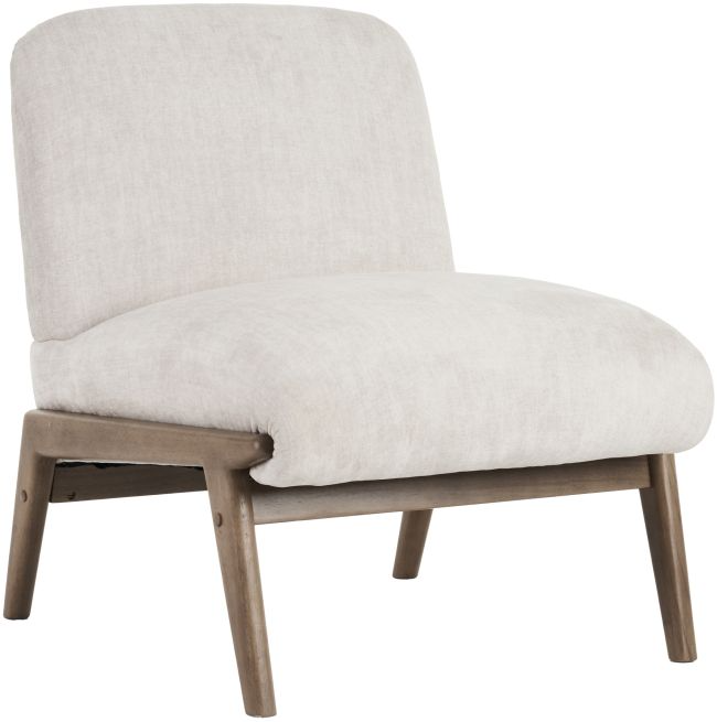 Worldwide Homefurnishings Inc. Lisson Beige/Walnut Accent Chair
