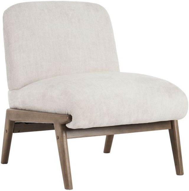 Worldwide Homefurnishings Inc. Lisson Beige/Walnut Accent Chair-0