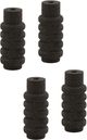 Dovetail Furniture Norland 4-Piece Dark Gray Candle Holder Set-0