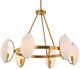 Uttermost® Oviform Warm Brass 6-Light Round Chandelier-4