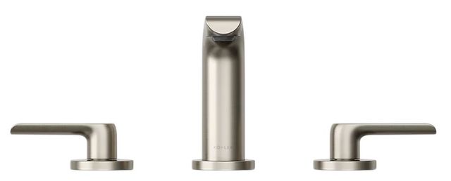 KOHLER® Avid® Vibrant Brushed Nickel Widespread Bathroom Sink Faucet-1