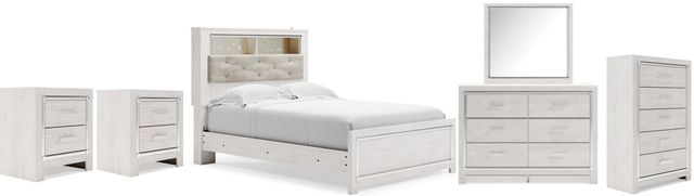 Signature Design by Ashley® Altyra 6-Piece White Twin Panel Bookcase Bed Set-0