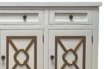 Million Dollar Rustic White 4-Door Buffet-1