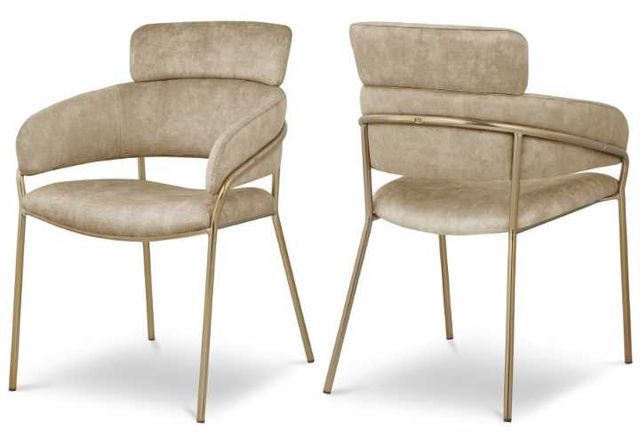 Meridian Furniture Yara Beige Dining Chair-3