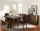 Homelegance® Sedley Chocolate/Walnut Dining Side Chair-1