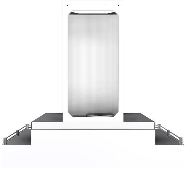Vent-A-Hood® 36" White Contemporary Wall Mount Range Hood-2