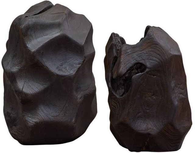 Uttermost® Ember Root 2-Piece Black Sculpture Set-3