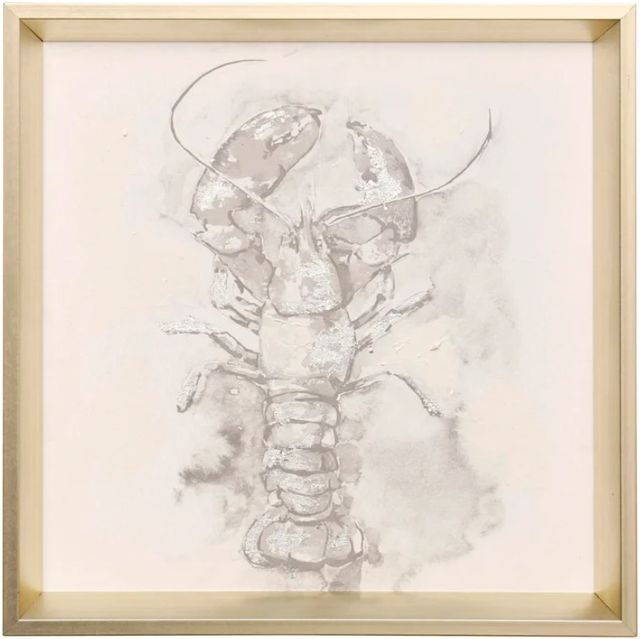 Stylecraft White Wash Lobster Wall Art-0