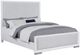 Coaster® Gracemont Gray/White Queen Upholstered Panel Bed-0