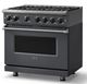 Viking® 7 Series 36" Cast Black Pro Style Liquid Propane Gas Range-2