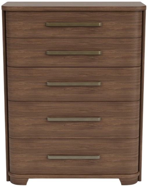 Riverside Furniture Delia Walnut 5-Drawer Chest-2