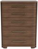 Riverside Furniture Delia Walnut 5-Drawer Chest-2