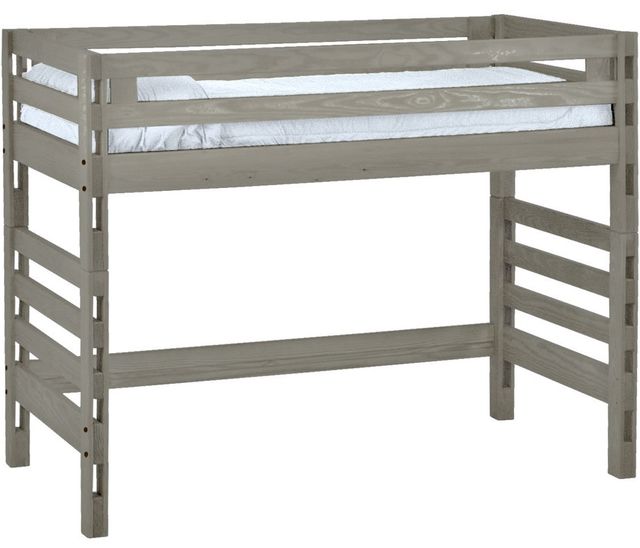 Crate Designs™ Furniture Storm Twin Ladder End Tall Loft Bed-0