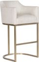 Vanguard® Furniture Vanguard Index Porcelain/Satin Brass Bar Stool-0