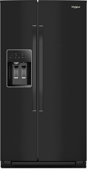 Whirlpool® 36 in. 21.0 Cu. Ft. Black Counter Depth Side by Side Refrigerator