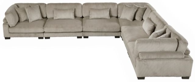 Homelegance® Traverse 6-Piece Taupe Modular Sectional-2