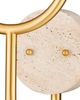 Currey & Company Highsmith Brass/White Left Wall Sconce-4