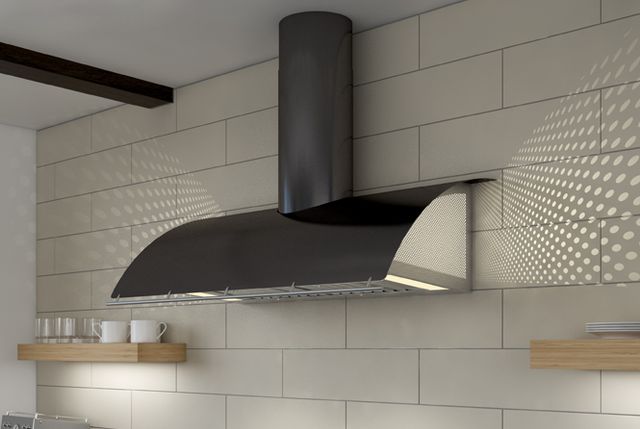 Zephyr Cheng Limited Edition Okeanito 48" Black Mirror Stainless Steel Wall Hood-2