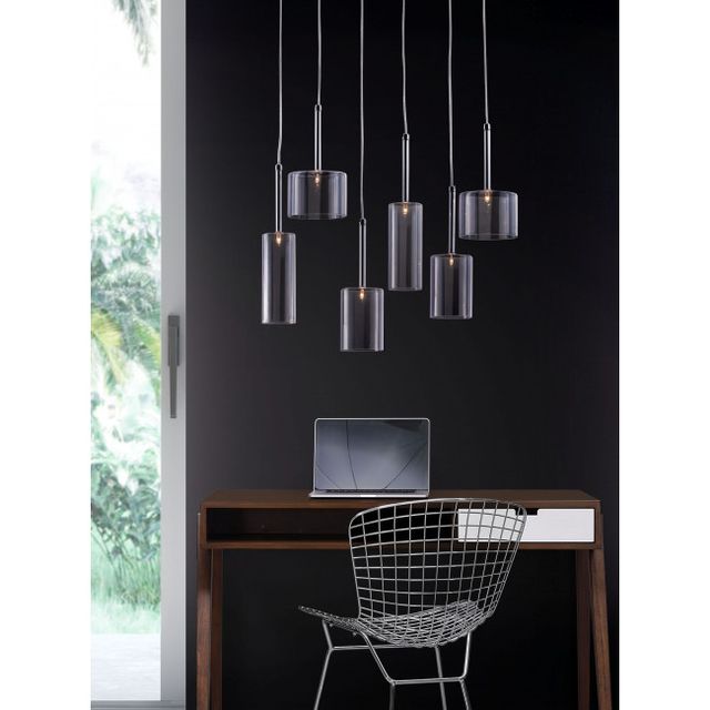 Zuo® Modern Hale Clear Ceiling Lamp-3
